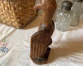 Carved folk art eagle