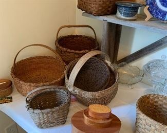 Baskets; shaker boxes