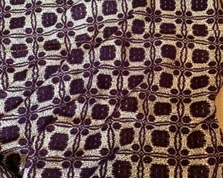 Purple coverlet, 19th century, probably antebellum