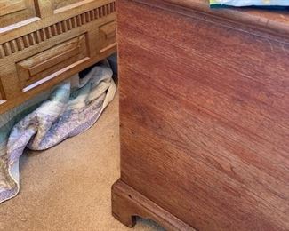 Large blanket chest in front bedroom