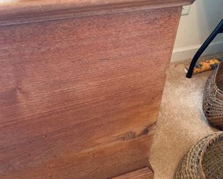 Large blanket chest in front bedroom