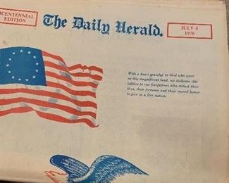 July 4, 1976 Daily Herald and other vintage newspapers