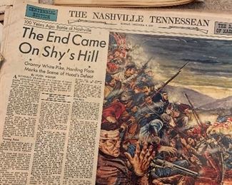 Battle of Nashville Commemorative papers