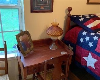 Tiger maple desk and chair