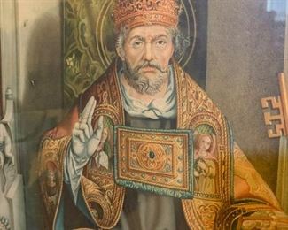 Detail of Saint Peter print