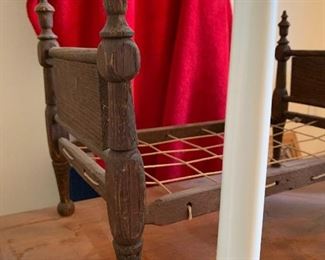Antique rope bed -doll or salesman sample