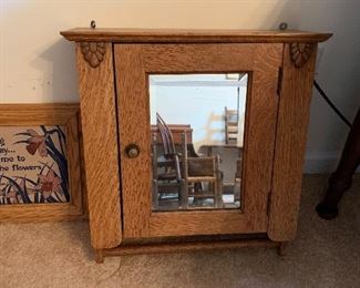 Oak bathroom cabinet
