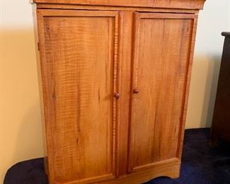 Miniature tiger maple wardrobe -modern