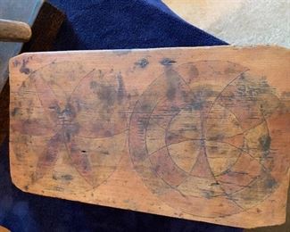 Antique box with leather hinges