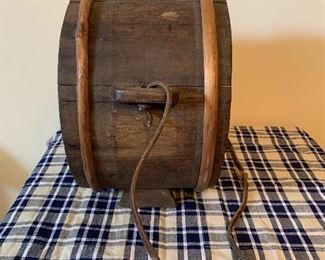 Side view of barrel canteen -large