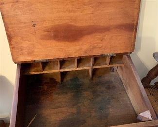 Antique school desk