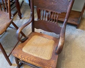 Child's pressed back rocker