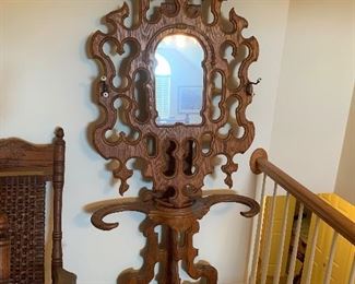 Another Victorian Hall Tree -currently in two pieces, needs re-assembled