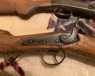 Muzzle loader -faint engraving word "Dark"