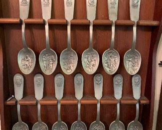 1976 Pewter Spoon collection -have original boxes and paperwork
