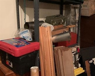 A corner of the garage