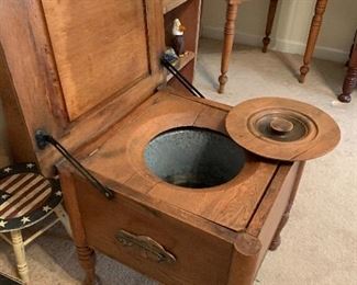 An oak necessaire with granite insert! 