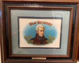 Label from a cigar box, Andrew Jackson