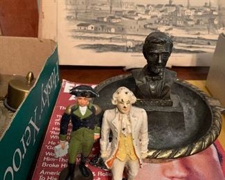 George Washington (also found an Andrew Jackson), and Abraham Lincoln ash tray