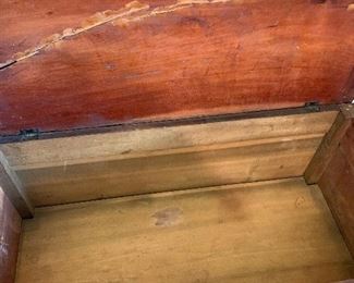 Interior is Sullivan County blanket chest