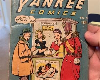 Exceedingly rare World War Two serviceman’s comic books, Yankee Comics, c.1943