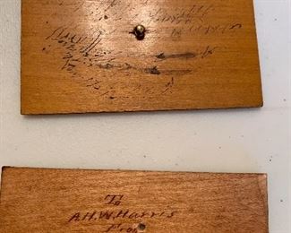 Albert W. Harris Writing Box - Confederate surgeon.
Descended in Thompson Family of Glen Leven. Purchased by Neely at Glen Leven 2007 auction.