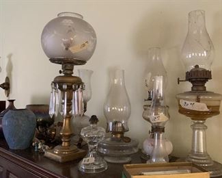 Hurricane and other Oil Lamps