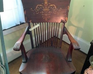 Antique Mahogany Chair (poor condition)