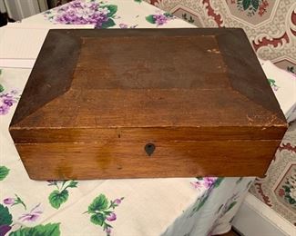 Antique Hand-Made Wooden Box