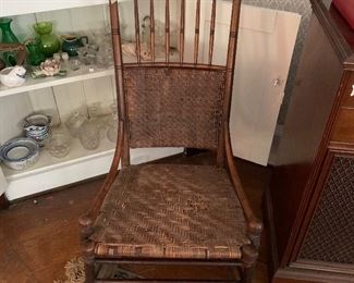 Antique Wicker Rocker