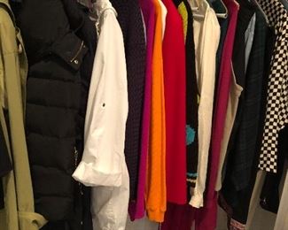 Clothing, some altered to be smaller than listed size. 