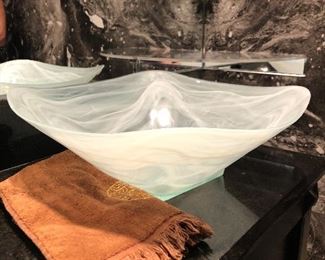 Studio glass art bowl$30