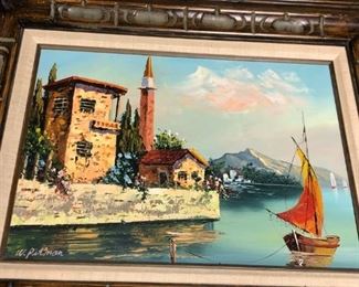 Painting signed W. Pitman