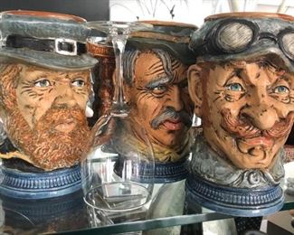 Rare Capodimonte Beer stein Mugs $16 each
