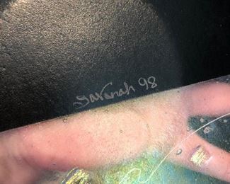 Art glass signed Savannah 98 