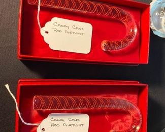 Steuben Glass Candy Cane