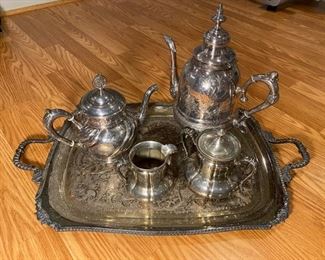 Silver Plate Tea Set