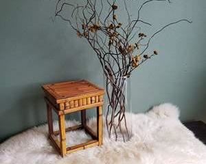 Sheep Skin, Ratan Table and Decor