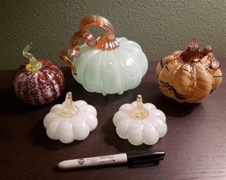 Glass pumpkins