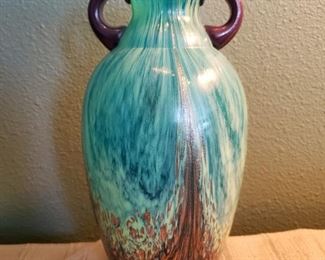 Art glass double handle piece. Stunning!