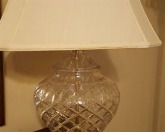 Crystal lamps, pair