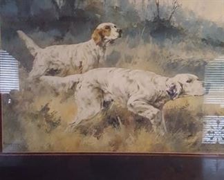 Hunting Dogs print by Rosseau