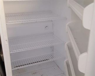 Inside freezer