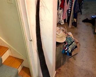 Vintage whale baleen signed by native Alaskan artist