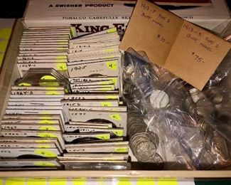 Great selection of collectible coins! Lots of silver, nickels, pennies, and more!