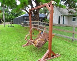 Cedar wood swing
