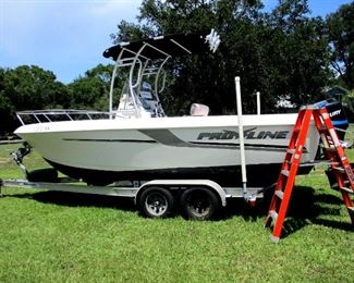 Pro Line Boat & trailer with 200 HP Mercury. Perfect working condition and accessories