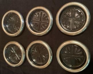 CLEARANCE !    $20.00 now, was $60.00......6 Sterling Coasters (M138) 