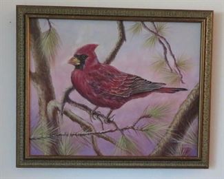 Cardinal original painting