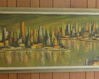 1970's cityscape print - purchased at Sanger Harris